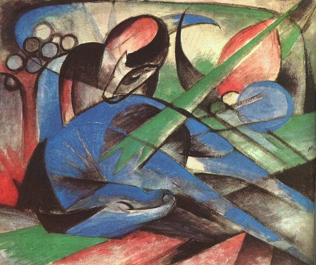 Franz Marc Dreaming Horse France oil painting art